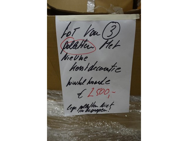 3x pallet kerstdecoratie - afbeelding 3 van  3