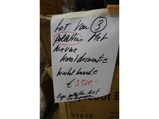 3x pallet kerstdecoratie - afbeelding 3 van  3