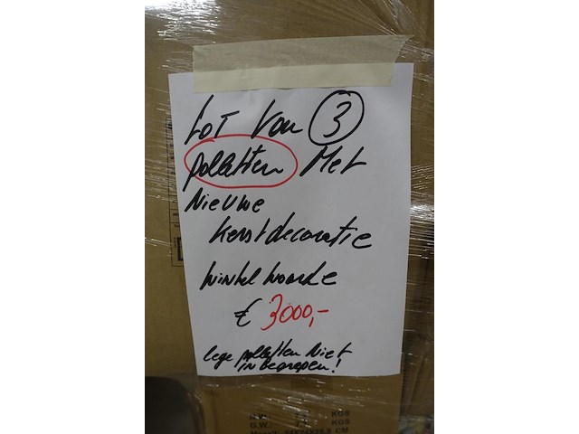 3x pallet kerstdecoratie - afbeelding 3 van  3