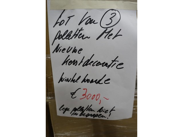 3x pallet kerstdecoratie - afbeelding 3 van  3