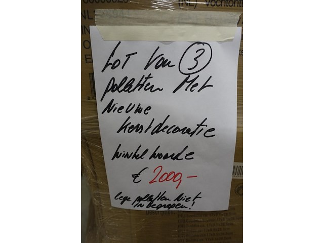3x pallet kerstdecoratie - afbeelding 3 van  3