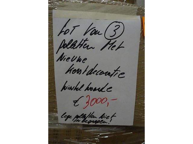 3x pallet kerstdecoratie - afbeelding 3 van  3