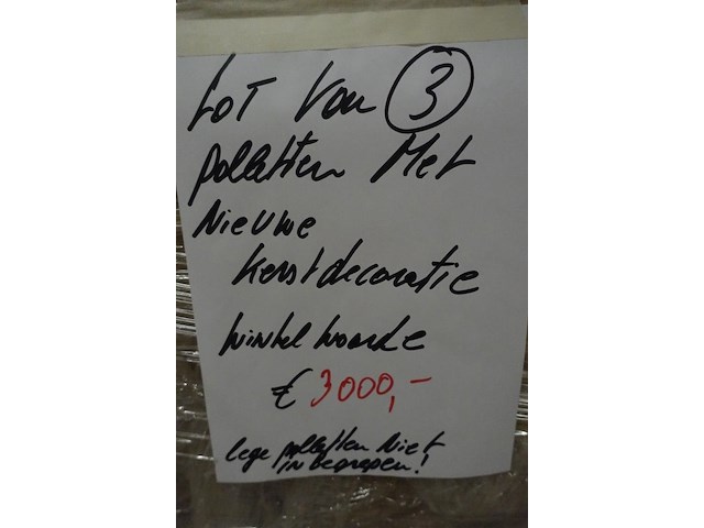 3x pallet kerstdecoratie - afbeelding 3 van  3