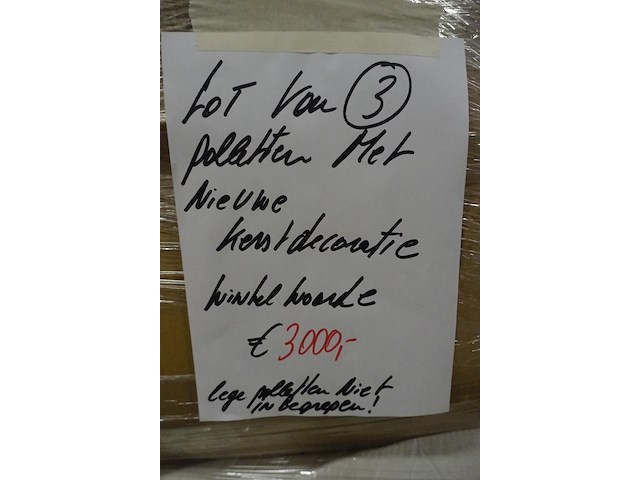 3x pallet kerstdecoratie - afbeelding 3 van  3