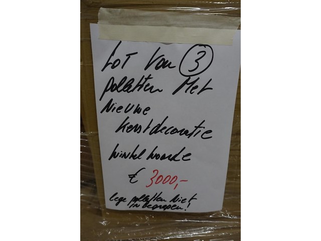 3x pallet kerstdecoratie - afbeelding 3 van  3