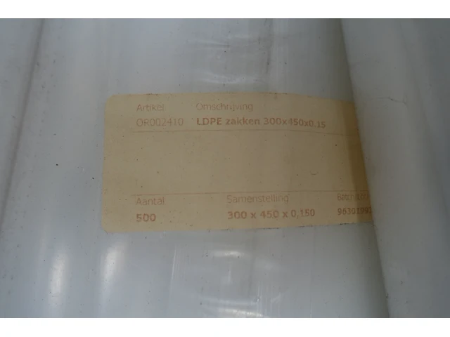 3x pallet ldpe zakken - afbeelding 3 van  7