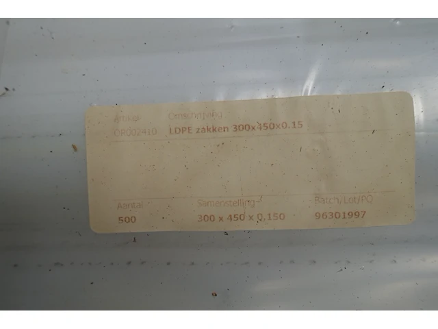 3x pallet ldpe zakken - afbeelding 5 van  7