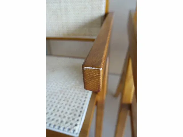 3x pierre walnoot stoelen - afbeelding 2 van  8