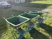 3x polyester kruiwagen(160l) - afbeelding 1 van  6