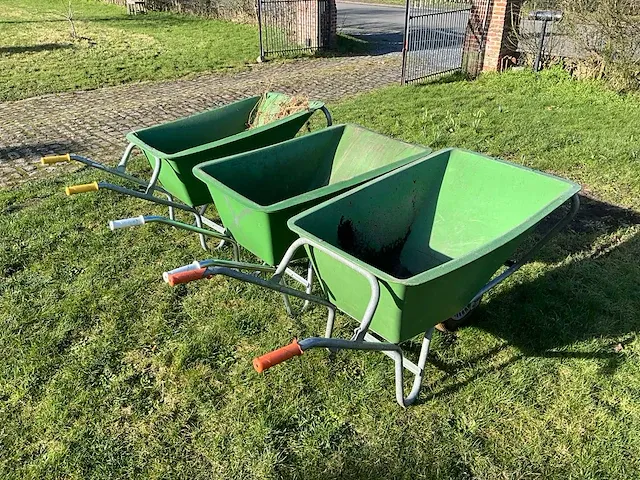 3x polyester kruiwagen(160l) - afbeelding 2 van  6