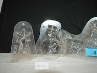 3x pvc vorm kerstfiguren - afbeelding 2 van  5