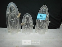 3x pvc vorm sinterklaas div afmetingen - afbeelding 1 van  4