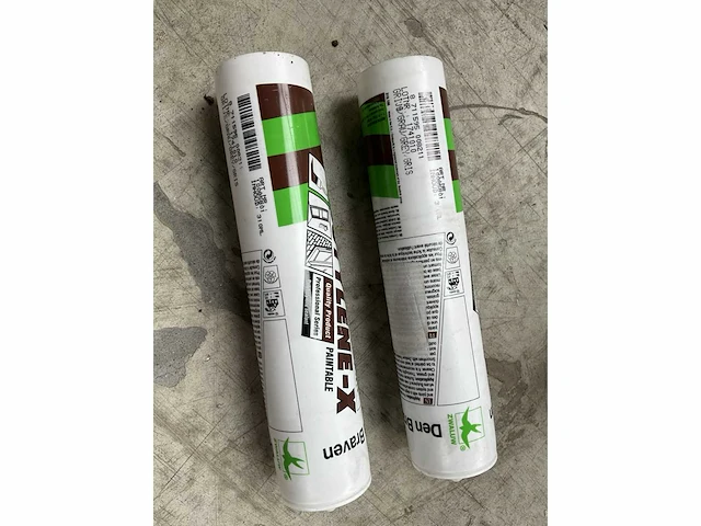 3x rol 25 meter mink flex profielborstel zwart en 99x den braven butylene-x kleur grijs - afbeelding 3 van  11