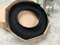 3x rol 25 meter mink flex profielborstel zwart en 99x den braven butylene-x kleur grijs - afbeelding 5 van  11