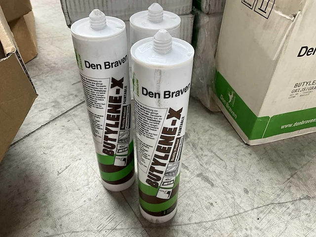 3x rol 25 meter mink flex profielborstel zwart en 99x den braven butylene-x kleur grijs - afbeelding 10 van  11