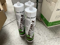 3x rol 25 meter mink flex profielborstel zwart en 99x den braven butylene-x kleur grijs - afbeelding 10 van  11
