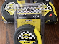 3x rolmaat 10 meter rubber - afbeelding 1 van  1