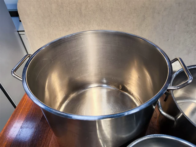 3x rvs kookpot, div. uitvoering - afbeelding 2 van  4