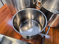 3x rvs kookpot, div. uitvoering - afbeelding 4 van  4
