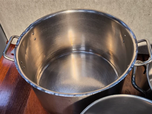3x rvs kookpot, div. uitvoering - afbeelding 3 van  3