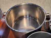 3x rvs kookpot, div. uitvoering - afbeelding 3 van  3