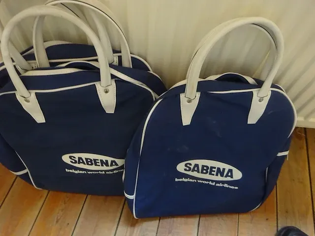 3x sabena reistassen vintage - afbeelding 1 van  2