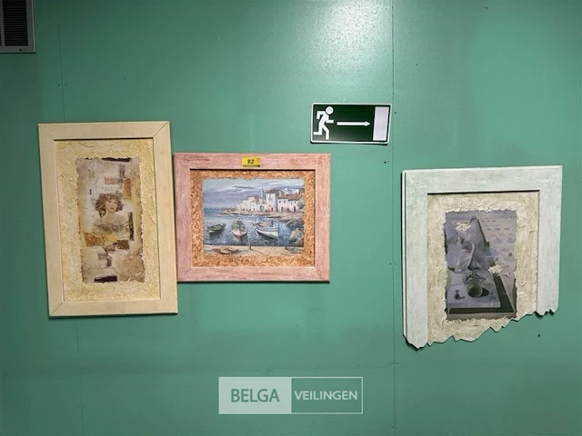 3x schilderij, div modellen en maten - afbeelding 1 van  4