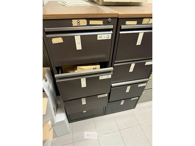 3x schuivendossierkasten - afbeelding 3 van  3