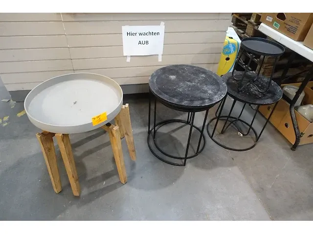 3x set bijzettafel - afbeelding 2 van  2