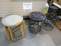 3x set bijzettafel - afbeelding 2 van  2