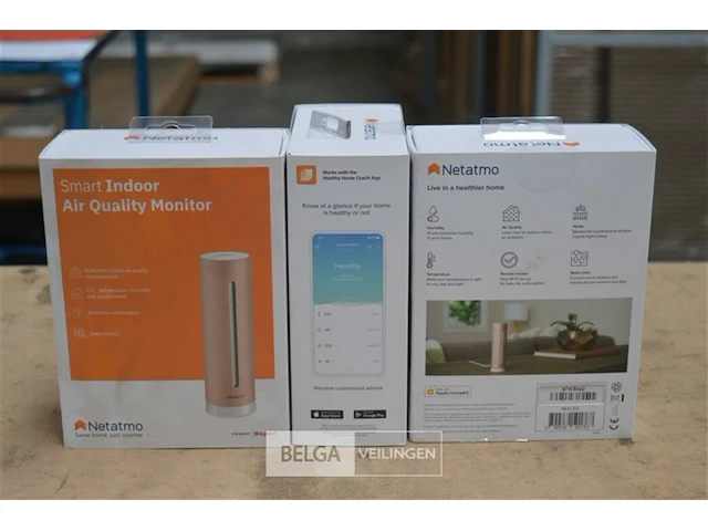 3x smart indoor air quality monitor - afbeelding 1 van  3