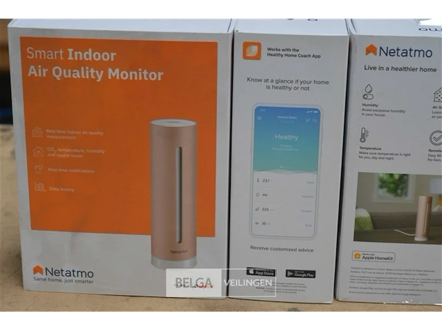 3x smart indoor air quality monitor - afbeelding 2 van  3