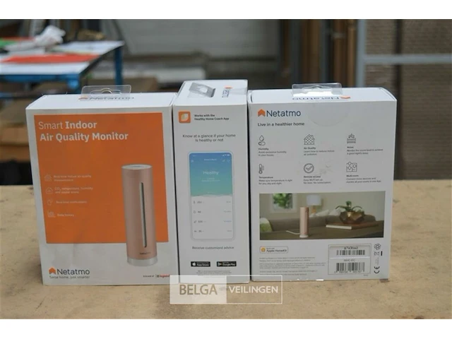 3x smart indoor air quality monitor - afbeelding 1 van  3