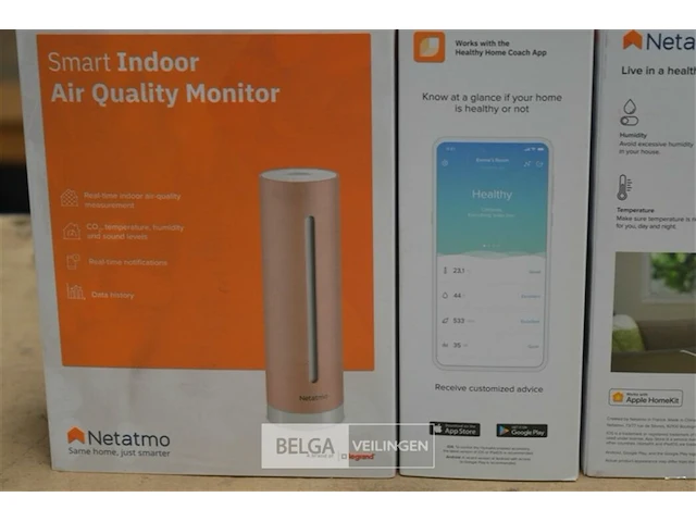 3x smart indoor air quality monitor - afbeelding 2 van  3