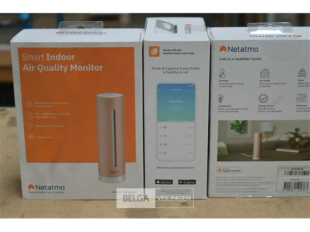 3x smart indoor air quality monitor - afbeelding 2 van  3