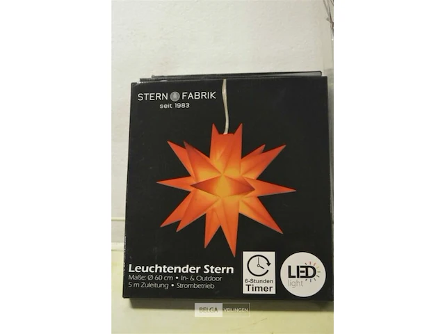 3x sterverlichting led ø60 cm voor binne en buiten,5x led - afbeelding 2 van  4
