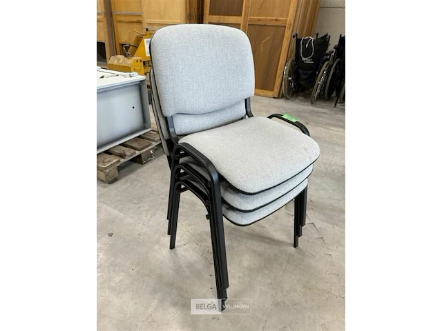3x stoelen grijs - afbeelding 1 van  3