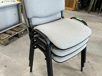 3x stoelen grijs - afbeelding 1 van  3