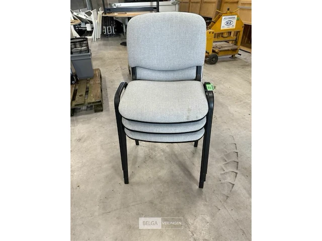 3x stoelen grijs - afbeelding 2 van  3