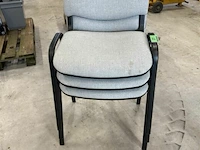 3x stoelen grijs - afbeelding 2 van  3