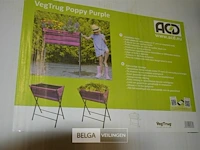 3x stoffen moestuin-/plantenbak op poten 60x42x80cm (kleur kan afwijken v/d foto) - afbeelding 4 van  4