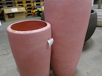 3x terracotta bloempotten - afbeelding 2 van  3