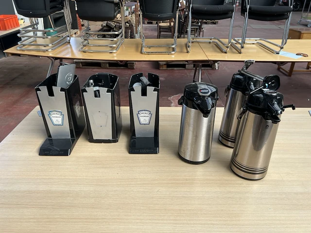 3x thermoskan en 3x dispenser - afbeelding 1 van  5