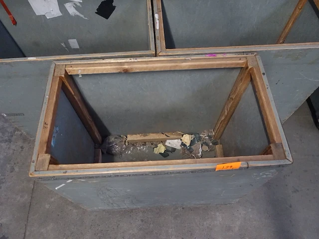 3x verrijdbare houten bak - afbeelding 5 van  5
