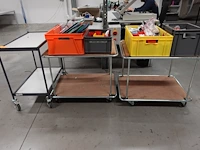 3x verrijdbare kar + inhoud - afbeelding 1 van  3