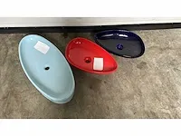 3x waskommen - zonder verpakking - showroom model - afbeelding 2 van  2