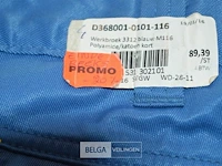 3x werkbroek blauw snickers corura maat 116 - afbeelding 4 van  5