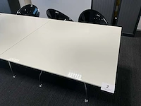 3x wit gelakte vergadertafel - afbeelding 2 van  5