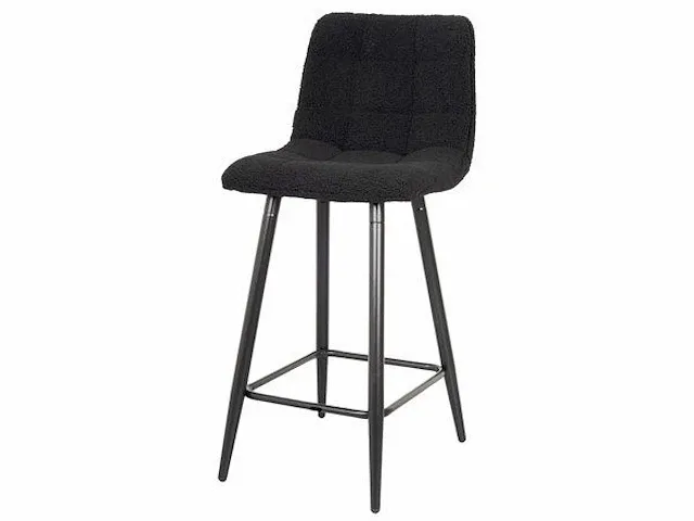 3x zwart teddy barkruk 8078-99212 - afbeelding 1 van  3