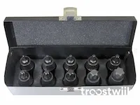 3x10 dlg krachtdoppenset torx, veeltand en inbus - afbeelding 5 van  9